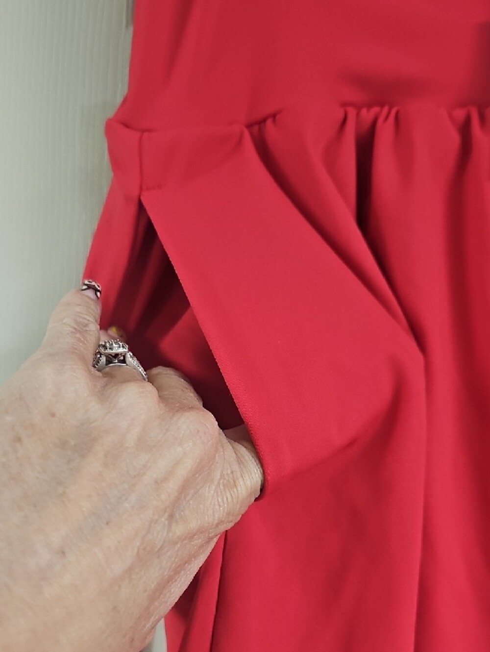 HALARA Pink-Red High Waist Pleated Skort Shorts - Picture 2 of 7